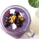 blueberry high protein smoothie
