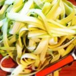 wheat free zucchini pasta