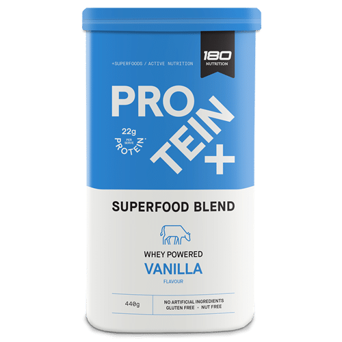Depan Protein Plus Superfood Whey Vanila |  Tinggal di Rumah Mum.com.au